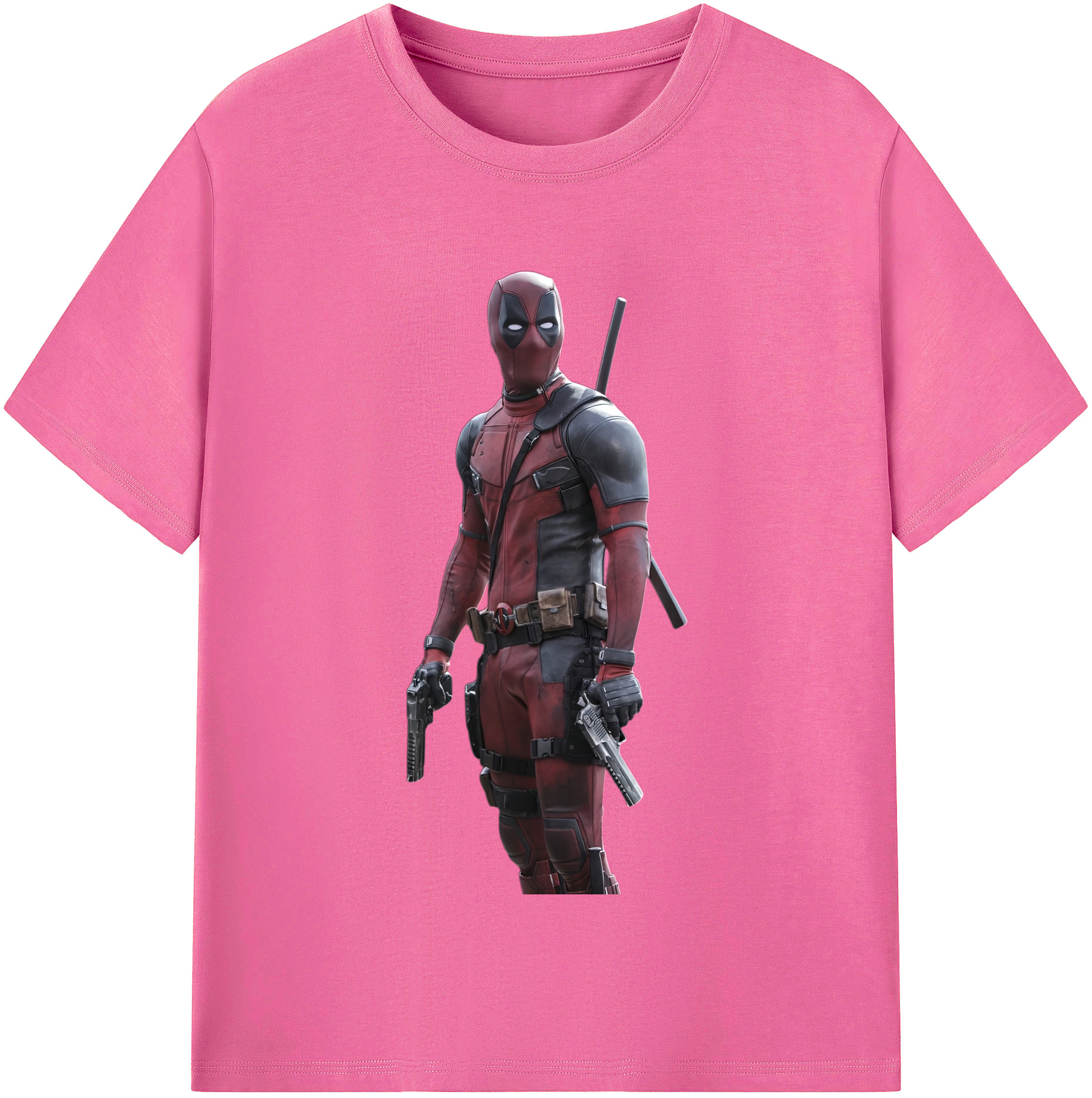 （画像用） Deadpool デッドプール レディースカジュアルプリントTシャツ（綿100％）